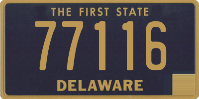 DE license plate 77116