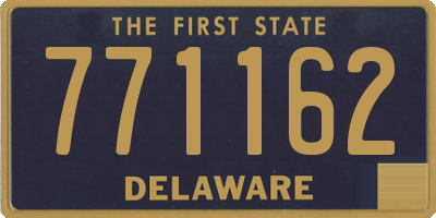 DE license plate 771162