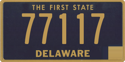 DE license plate 77117