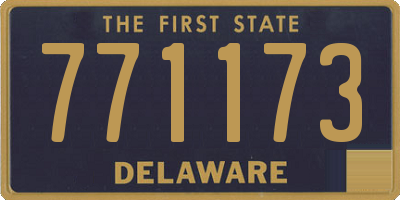 DE license plate 771173