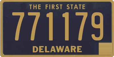 DE license plate 771179