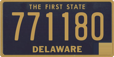 DE license plate 771180