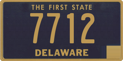 DE license plate 7712