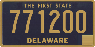 DE license plate 771200
