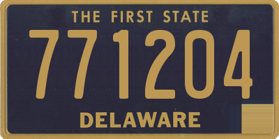 DE license plate 771204