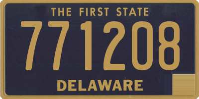 DE license plate 771208