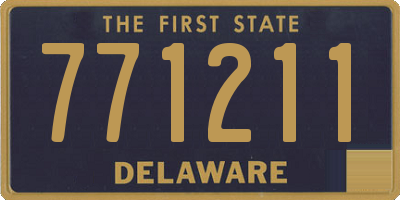 DE license plate 771211