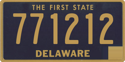 DE license plate 771212