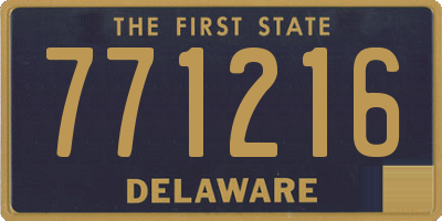 DE license plate 771216