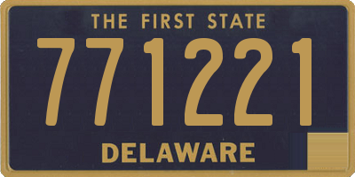 DE license plate 771221