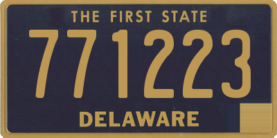 DE license plate 771223