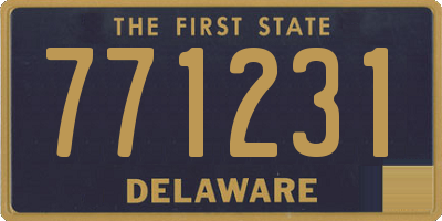 DE license plate 771231