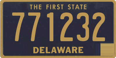 DE license plate 771232