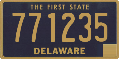 DE license plate 771235