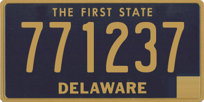 DE license plate 771237
