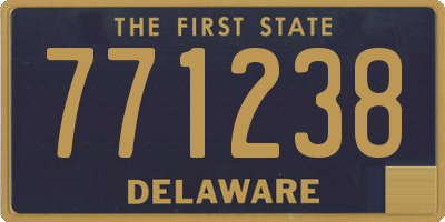 DE license plate 771238