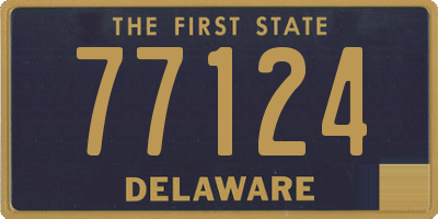 DE license plate 77124