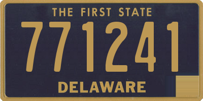 DE license plate 771241