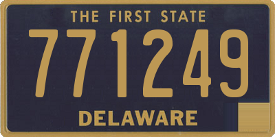 DE license plate 771249