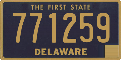 DE license plate 771259