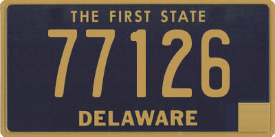 DE license plate 77126