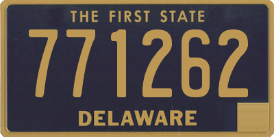 DE license plate 771262