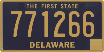 DE license plate 771266
