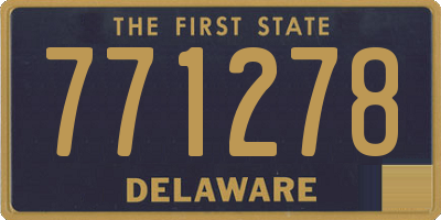 DE license plate 771278