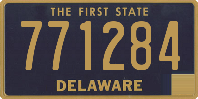 DE license plate 771284