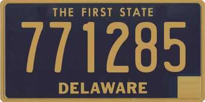 DE license plate 771285