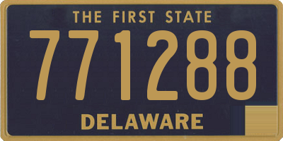 DE license plate 771288