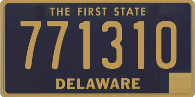 DE license plate 771310