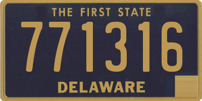 DE license plate 771316