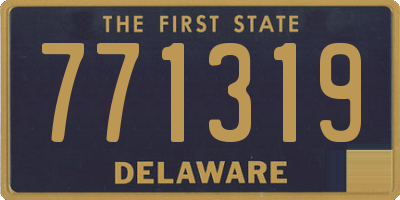 DE license plate 771319