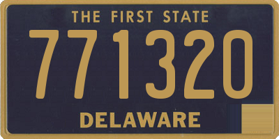 DE license plate 771320