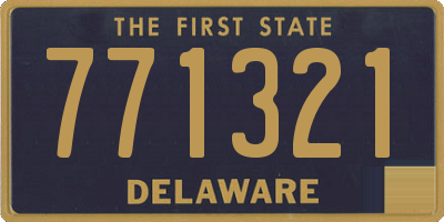 DE license plate 771321