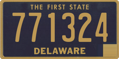 DE license plate 771324