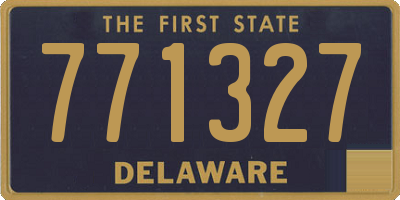 DE license plate 771327
