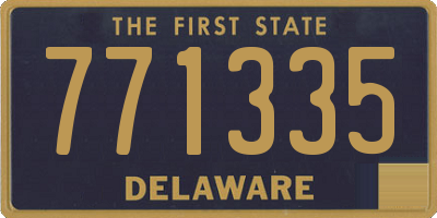 DE license plate 771335