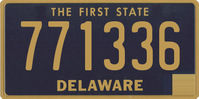DE license plate 771336