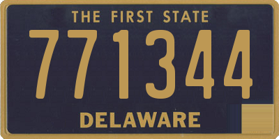 DE license plate 771344
