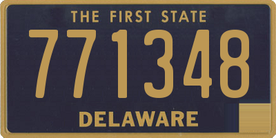 DE license plate 771348