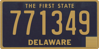 DE license plate 771349