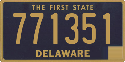 DE license plate 771351