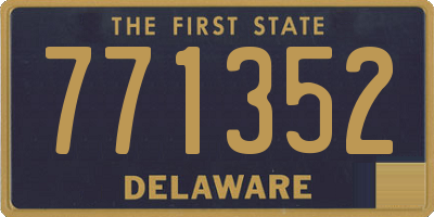 DE license plate 771352