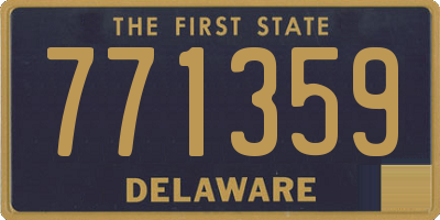 DE license plate 771359
