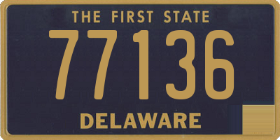 DE license plate 77136
