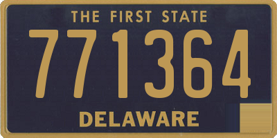 DE license plate 771364