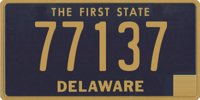 DE license plate 77137