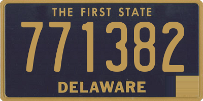 DE license plate 771382